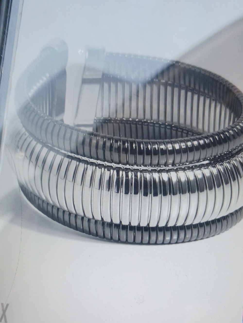 Silver Coil Wrap Bracelet